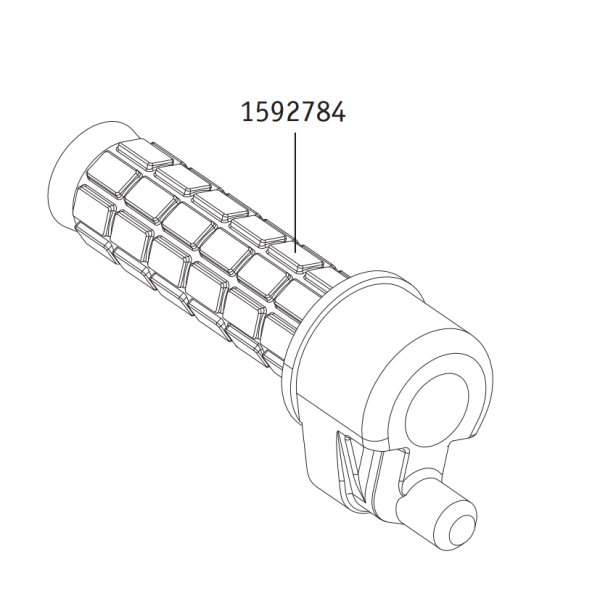 Gasgriff rechts - Ansmann - e-pilot P15