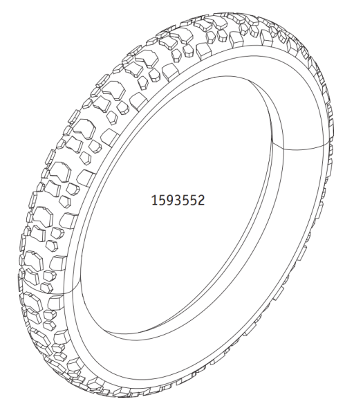 Stollenreifen 16 x3.00 2.75-12 CM 516E für e-pilot P15